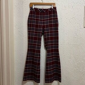 Sunday Best Burgundy Plaid Pants
